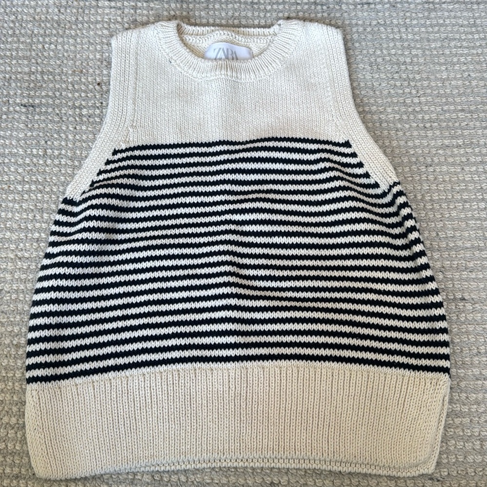 Zara Kids Striped Sweater Tank